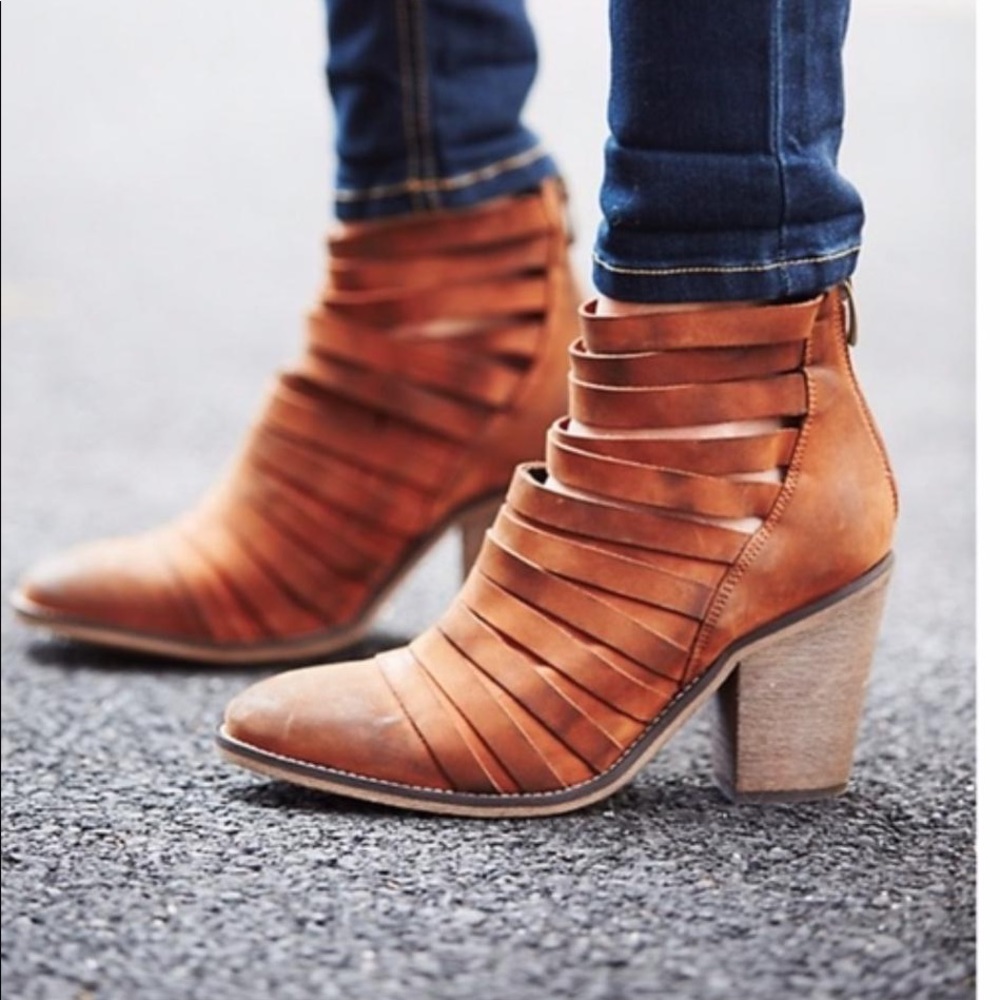 Free People Hybrid Ankle Boot - Terracotta